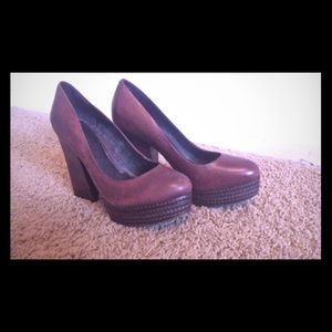 Brown pumps